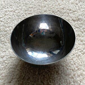 Hand-Hammered Sterling Silver Bowl